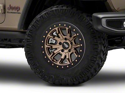 Dirty Life DT-1 Matte Gold 6-Lug Wheel; 17x9; -12mm Offset (19-25 Silverado 1500)