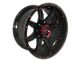 Disaster Offroad D02 Gloss Black with Candy Red Milled 6-Lug Wheel; 20x10; -12mm Offset (04-08 F-150)