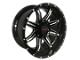 Disaster Offroad D02 Gloss Black Milled 6-Lug Wheel; 20x10; -12mm Offset (04-08 F-150)