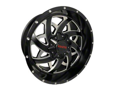 Disaster Offroad D94 Gloss Black Milled 6-Lug Wheel; 20x10; -12mm Offset (04-08 F-150)