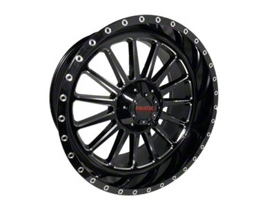 Disaster Offroad D96 Gloss Black Milled 6-Lug Wheel; 20x12; -44mm Offset (04-08 F-150)