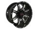 Disaster Offroad D02 Gloss Black Milled 6-Lug Wheel; 20x10; -12mm Offset (07-13 Sierra 1500)