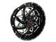 Disaster Offroad D94 Gloss Black Milled 6-Lug Wheel; 20x10; -12mm Offset (07-13 Sierra 1500)