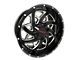 Disaster Offroad D94 Gloss Black Milled 6-Lug Wheel; 20x10; -12mm Offset (07-13 Sierra 1500)