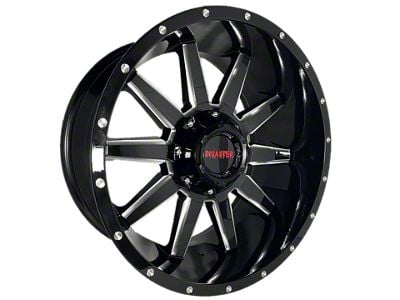 Disaster Offroad D04 Gloss Black Milled 6-Lug Wheel; 20x10; -12mm Offset (07-14 Tahoe)