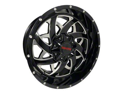 Disaster Offroad D94 Gloss Black Milled 6-Lug Wheel; 20x10; -12mm Offset (07-14 Tahoe)