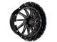 Disaster Offroad D01 Gloss Black Milled 6-Lug Wheel; 20x10; -12mm Offset (14-18 Sierra 1500)