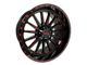 Disaster Offroad D96 Gloss Black with Candy Red Milled 6-Lug Wheel; 20x10; -12mm Offset (14-18 Sierra 1500)