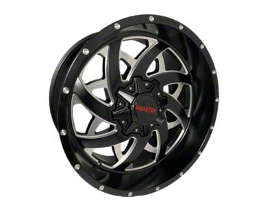 Disaster Offroad D94 Gloss Black Milled 6-Lug Wheel; 20x10; -12mm Offset (15-20 F-150)