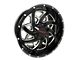 Disaster Offroad D94 Gloss Black Milled 6-Lug Wheel; 20x10; -12mm Offset (15-20 F-150)