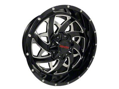 Disaster Offroad D94 Gloss Black Milled 6-Lug Wheel; 20x10; -12mm Offset (15-20 Tahoe)