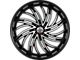 DNK Street 701 Gloss Black Machined Face 6-Lug Wheel; 24x10; 30mm Offset (04-08 F-150)