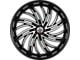 DNK Street 701 Gloss Black Machined Face 6-Lug Wheel; 24x10; 30mm Offset (07-13 Sierra 1500)