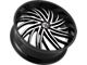 DNK Street 701 Gloss Black Machined Face 6-Lug Wheel; 24x10; 30mm Offset (15-20 Tahoe)