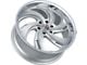 DNK Street 702 Brushed Face Silver Milled with Stainless Lip 6-Lug Wheel; 22x9.5; 25mm Offset (15-20 Tahoe)