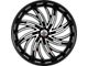 DNK Street 701 Gloss Black Machined Face 6-Lug Wheel; 24x10; 30mm Offset (23-24 Colorado)