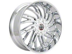 DNK Street 701 Chrome 6-Lug Wheel; 24x10; 30mm Offset (19-24 Sierra 1500)