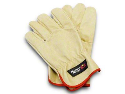 Rugged Ridge Recovery Gloves; Leather