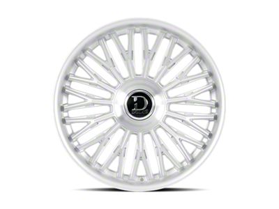 Dolce Luxury Lusso Glossy Silver Brush Face Stainless Lip 6-Lug Wheel; 22x9.5; 18mm Offset (07-14 Tahoe)