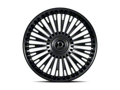 Dolce Luxury Razzo Glossy Black 6-Lug Wheel; 24x10; 25mm Offset (07-14 Tahoe)