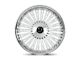 Dolce Luxury Razzo Glossy Silver Brush Face Stainless Lip 6-Lug Wheel; 22x9.5; 18mm Offset (07-14 Tahoe)