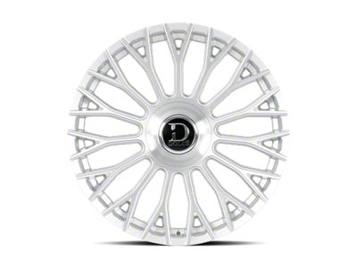 Dolce Luxury Roma Glossy Silver Brush Face 6-Lug Wheel; 22x9.5; 18mm Offset (07-14 Tahoe)