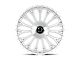 Dolce Luxury Roma Glossy Silver Brush Face 6-Lug Wheel; 22x9.5; 18mm Offset (07-14 Tahoe)