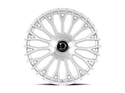 Dolce Luxury Roma Glossy Silver Brush Face 6-Lug Wheel; 24x10; 35mm Offset (07-14 Tahoe)