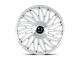 Dolce Luxury Sesto Glossy Silver Brush Face 6-Lug Wheel; 22x9.5; 18mm Offset (07-14 Tahoe)