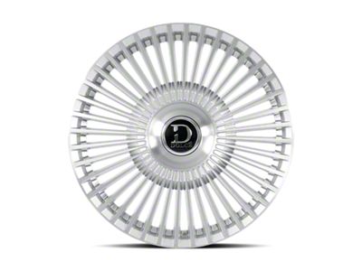 Dolce Luxury Trento Glossy Silver Brush Face 6-Lug Wheel; 24x10; 25mm Offset (07-14 Tahoe)