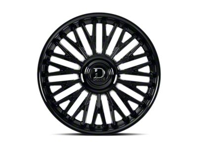 Dolce Luxury Lusso Glossy Black 6-Lug Wheel; 22x9.5; 30mm Offset (07-14 Yukon)