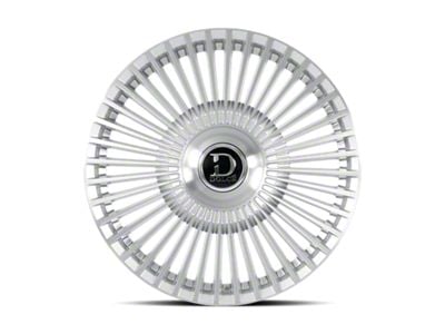 Dolce Luxury Trento Glossy Silver Brush Face 6-Lug Wheel; 24x10; 25mm Offset (07-14 Yukon)