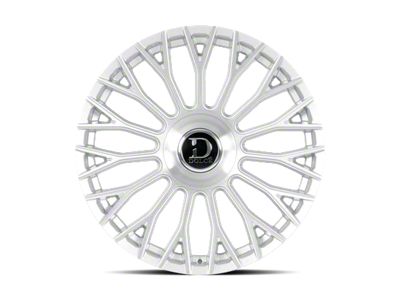 Dolce Luxury Roma Glossy Silver Brush Face 6-Lug Wheel; 24x10; 25mm Offset (15-20 Tahoe)