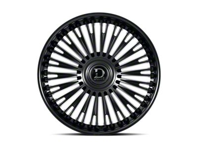 Dolce Luxury Razzo Glossy Black 6-Lug Wheel; 22x9.5; 35mm Offset (15-20 Yukon)