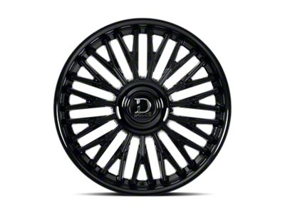 Dolce Luxury Lusso Glossy Black 6-Lug Wheel; 24x10; 25mm Offset (23-24 Canyon)