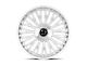 Dolce Luxury Lusso Glossy Silver Brush Face Stainless Lip 6-Lug Wheel; 22x9.5; 30mm Offset (23-24 Canyon)