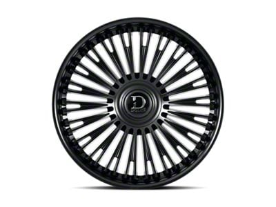 Dolce Luxury Razzo Glossy Black 6-Lug Wheel; 24x10; 35mm Offset (23-24 Canyon)