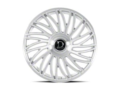 Dolce Luxury Sesto Glossy Silver Brush Face 6-Lug Wheel; 24x10; 35mm Offset (21-24 Yukon)