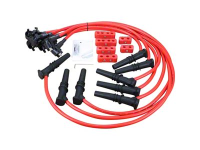 Dragon Fire Performance Spark Plug Wires; Red (97-99 4.6L F-150)