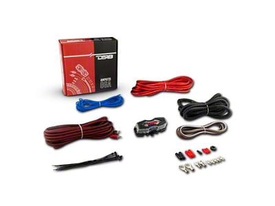 DS18 8-Gauge Amplifier Installation Kit; Red