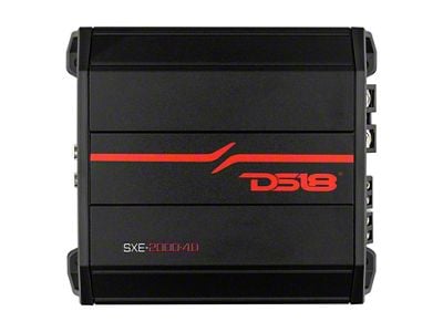 DS18 SXE Class D 4-Channel Amplifier; 4 x 150 Watts; Red (Universal; Some Adaptation May Be Required)