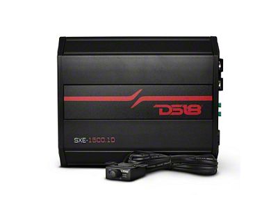 DS18 SXE Class D 1-Channel Amplifier; 500 Watts; Red (Universal; Some Adaptation May Be Required)