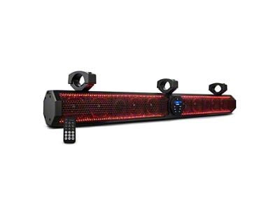 DS18 37-Inch Marine Amplified Soundbar with Bluetooth USB and RGB Lighting; 1200 Watts (Universal; Some Adaptation May Be Required)