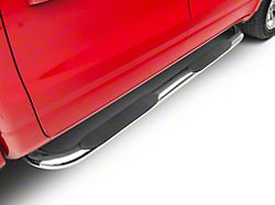 Barricade 4-Inch Oval Bent End Side Step Bars; Stainless Steel (19-24 RAM 1500 Crew Cab)