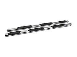 Barricade 5-Inch Oval Bent End Wheel to Wheel Side Step Bars; Stainless Steel (07-13 Sierra 1500 Extended Cab w/ 6.50-Foot Standard Box, Crew Cab)