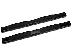 Barricade 6-Inch Oval Straight End Side Step Bars; Black (99-06 Silverado 1500)