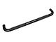 RedRock 4 Inch Oval Bent End Side Step Bars; Black (19-22 Sierra 1500 Crew Cab)