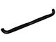 RedRock 4 Inch Oval Bent End Side Step Bars; Black (19-22 Sierra 1500 Crew Cab)