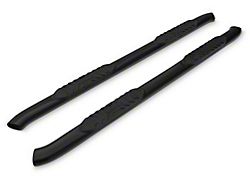 Barricade 5-Inch Oval Bent End Side Step Bars; Black (19-24 Sierra 1500 Double Cab)