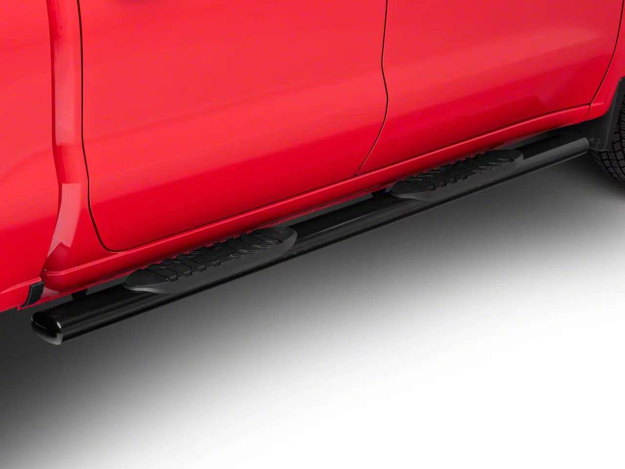 Barricade Silverado 1500 5-Inch Oval Side Step Bars; Black S112200 (19 ...